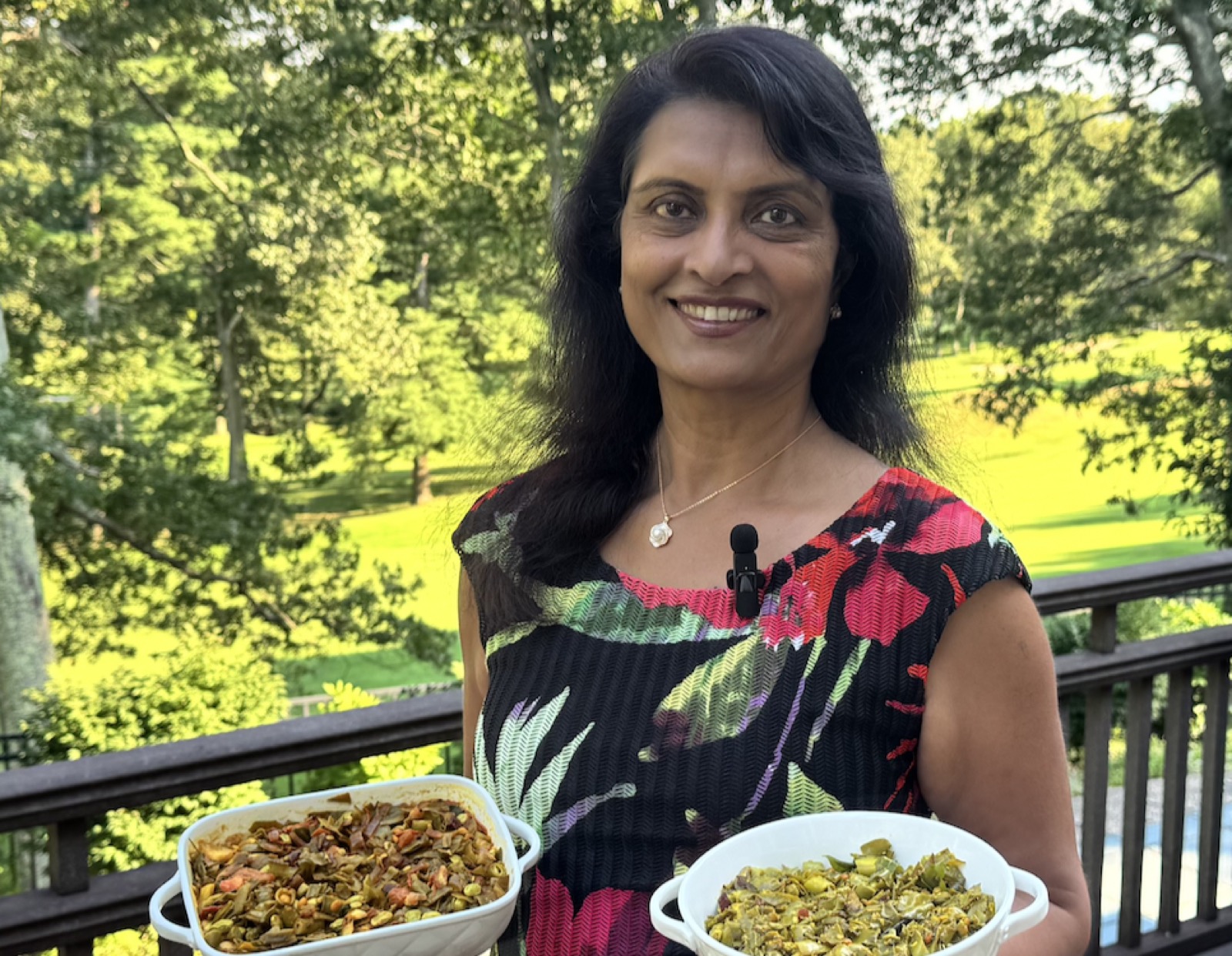Dr. Saila preparing whole-food recipes
