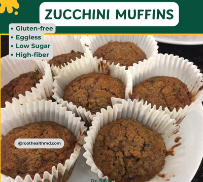 Gluten-Free Zucchini or Bottle Gourd Muffins (Eggless, Low-Sugar, High-Fiber)